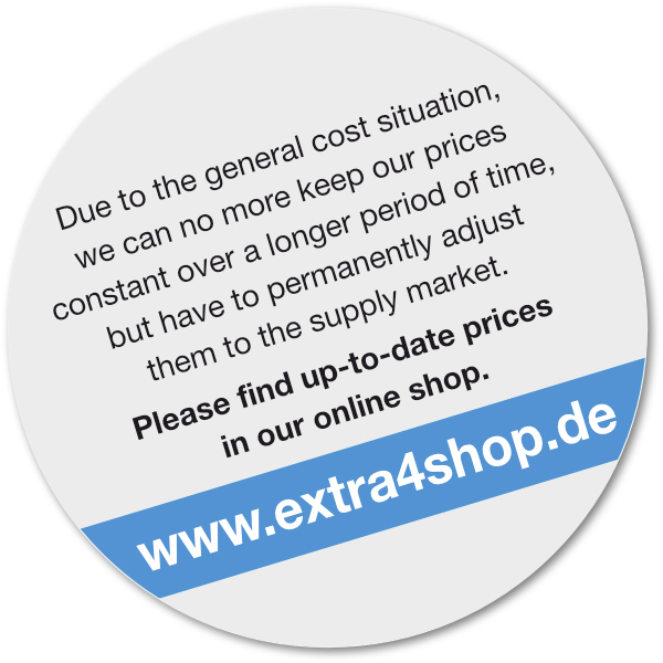 Aufkleber Preisinformation